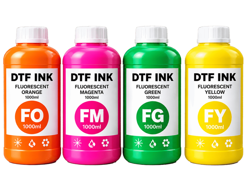 Botellas de tinta fluorescente DTF 1